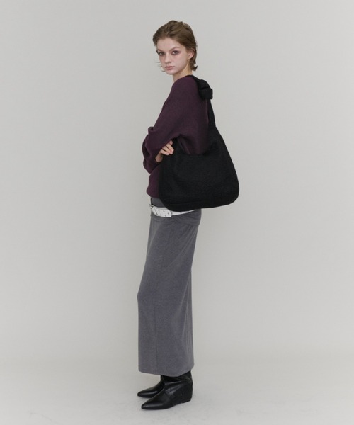 Rohwel(ローウェル)の「V-Neck Henley Knit / Vネックヘンリーニット(ニット/セーター・レディース・グリーン/ブラック/パープル・FREE)」の11枚目の写真
