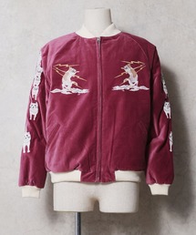 HOUSTON スカジャン Lサイズ ピンク HOUSTON｜ヒューストン（メンズ）のスカジャン（ワンポイント）通販