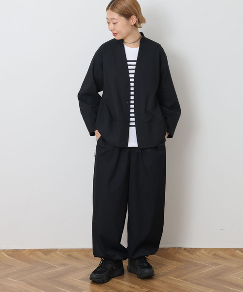 JOURNAL STANDARD LUXE（ジャーナルスタンダード　ラックス）の「クリアTR ヘムイージーパンツ（その他パンツ・レディース・グレー/チャコールグレー/ブラック・FREE）」の13枚目の写真