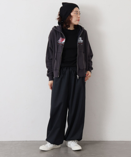 JOURNAL STANDARD LUXE（ジャーナルスタンダード　ラックス）の「クリアTR ヘムイージーパンツ（その他パンツ・レディース・グレー/チャコールグレー/ブラック・FREE）」の14枚目の写真