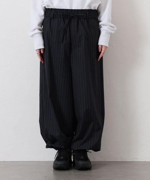 JOURNAL STANDARD LUXE（ジャーナルスタンダード　ラックス）の「クリアTR ヘムイージーパンツ（その他パンツ・レディース・グレー/チャコールグレー/ブラック・FREE）」の5枚目の写真