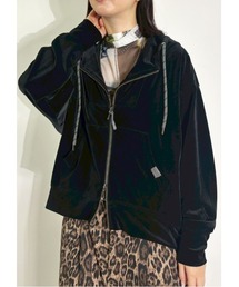 rich velours hoodie