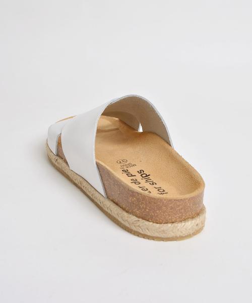 SHIPS for women(シップスフォーウィメン)の「nacer de pie:ビッグクロスサンダル◇(サンダル・レディース・ホワイト/シルバー・35/36/37/38)」の20枚目の写真