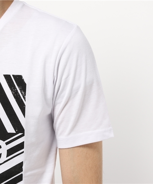 VENCEEXCHANGE（ヴァンスエクスチェンジ）の「ストライプBOX半袖T       （Tシャツ/カットソー・メンズ・オフホワイト/ブラック・LARGE/MEDIUM/SMALL）」の6枚目の写真