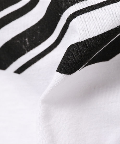 VENCEEXCHANGE（ヴァンスエクスチェンジ）の「ストライプBOX半袖T       （Tシャツ/カットソー・メンズ・オフホワイト/ブラック・LARGE/MEDIUM/SMALL）」の8枚目の写真