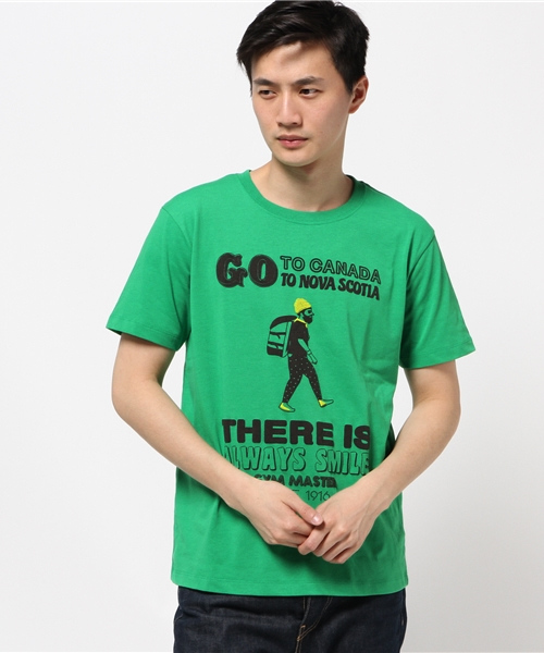 gym master(ジムマスター)の「GO TO CANADA Tee吸汗速乾ボディ(Tシャツ/カットソー・メンズ・ホワイト/グリーン/ブラック/ネイビー・X-LARGE/SMALL/LARGE/MEDIUM)」の4枚目の写真