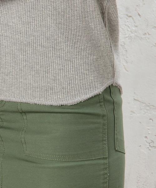 green label relaxing(グリーンレーベルリラクシング)の「CF ワッフル VN SSL PO カットソー◆(Tシャツ/カットソー・レディース・オフホワイト/グレー/ダークグリーン・FREE)」の10枚目の写真