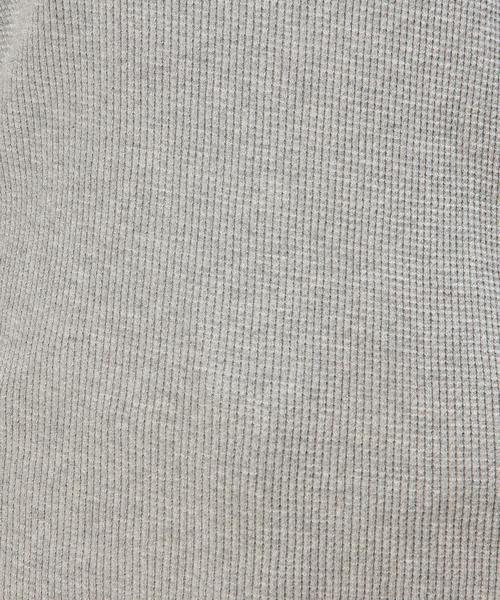 green label relaxing(グリーンレーベルリラクシング)の「CF ワッフル VN SSL PO カットソー◆(Tシャツ/カットソー・レディース・オフホワイト/グレー/ダークグリーン・FREE)」の11枚目の写真