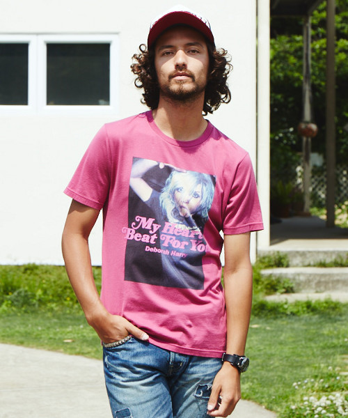 HYSTERIC GLAMOUR（ヒステリックグラマー）の「DH/MY HEART BEAT F．Y． pt T-SH（Tシャツ/カットソー・メンズ・ホワイト/ピンク/ブラック・SMALL/MEDIUM/LARGE/X-LARGE）」の3枚目の写真