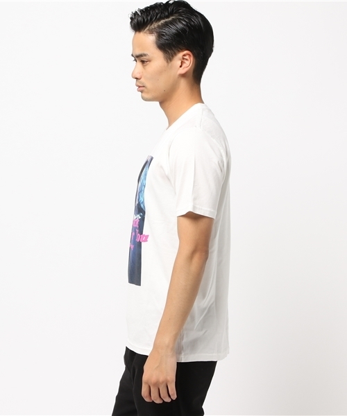 HYSTERIC GLAMOUR（ヒステリックグラマー）の「DH/MY HEART BEAT F．Y． pt T-SH（Tシャツ/カットソー・メンズ・ホワイト/ピンク/ブラック・SMALL/MEDIUM/LARGE/X-LARGE）」の4枚目の写真