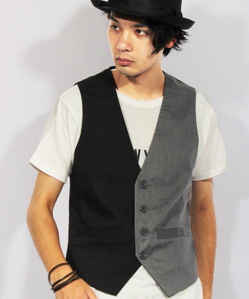 8(eight)(エイト)の「スーツ生地ジレベスト(ベスト・メンズ・ブラック/ネイビー/グレー/ベージュ/ワイン/ブラック×グレー・LARGE/X-LARGE/SMALL/MEDIUM/XX-LARGE)」の18枚目の写真