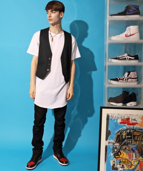 8(eight)(エイト)の「スーツ生地ジレベスト(ベスト・メンズ・ブラック/ネイビー/グレー/ベージュ/ワイン/ブラック×グレー・LARGE/X-LARGE/SMALL/MEDIUM/XX-LARGE)」の15枚目の写真