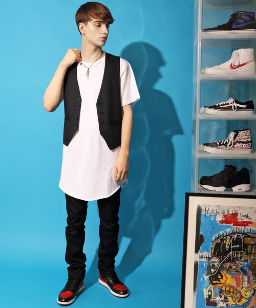 8(eight)(エイト)の「スーツ生地ジレベスト(ベスト・メンズ・ブラック/ネイビー/グレー/ベージュ/ワイン/ブラック×グレー・LARGE/X-LARGE/SMALL/MEDIUM/XX-LARGE)」の16枚目の写真