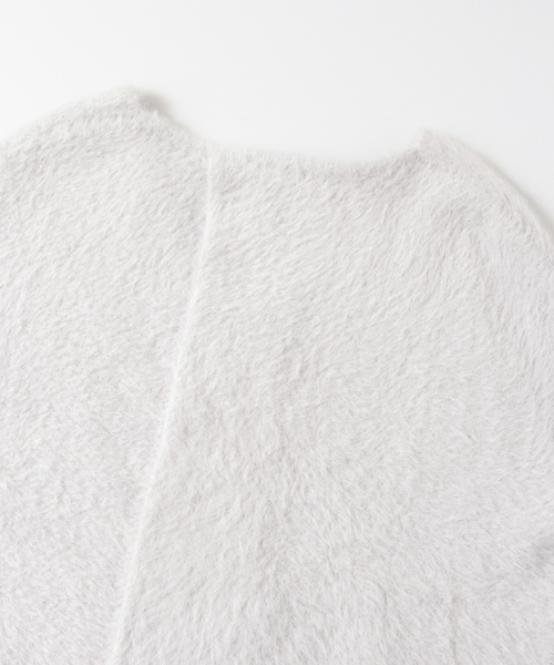 KBF(ケイビーエフ)の「【WEB限定】KBF バッククロスフェザーニット(ニット/セーター・レディース・ライトグレー/ライム/ブルー/アイボリー・ONE)」の13枚目の写真