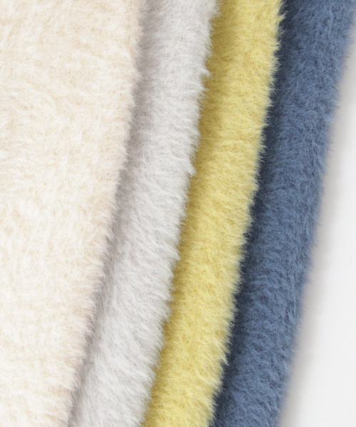 KBF(ケイビーエフ)の「【WEB限定】KBF バッククロスフェザーニット(ニット/セーター・レディース・ライトグレー/ライム/ブルー/アイボリー・ONE)」の15枚目の写真