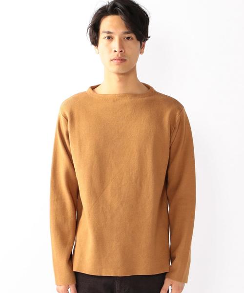 coen（コーエン）の「ミラノリブボートネックニット（ニット/セーター・メンズ・ネイビー/ブラウン・MEDIUM/LARGE/SMALL/X-LARGE）」の15枚目の写真