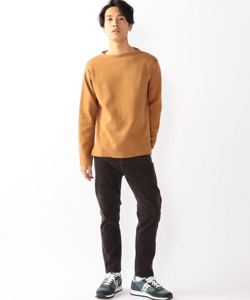 coen（コーエン）の「ミラノリブボートネックニット（ニット/セーター・メンズ・ネイビー/ブラウン・MEDIUM/LARGE/SMALL/X-LARGE）」の17枚目の写真