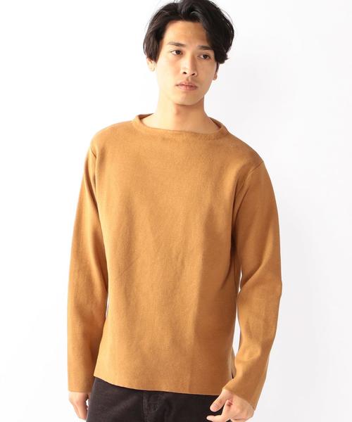 coen（コーエン）の「ミラノリブボートネックニット（ニット/セーター・メンズ・ネイビー/ブラウン・MEDIUM/LARGE/SMALL/X-LARGE）」の3枚目の写真