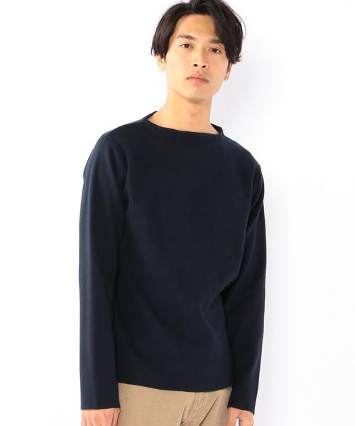 coen（コーエン）の「ミラノリブボートネックニット（ニット/セーター・メンズ・ネイビー/ブラウン・MEDIUM/LARGE/SMALL/X-LARGE）」の4枚目の写真