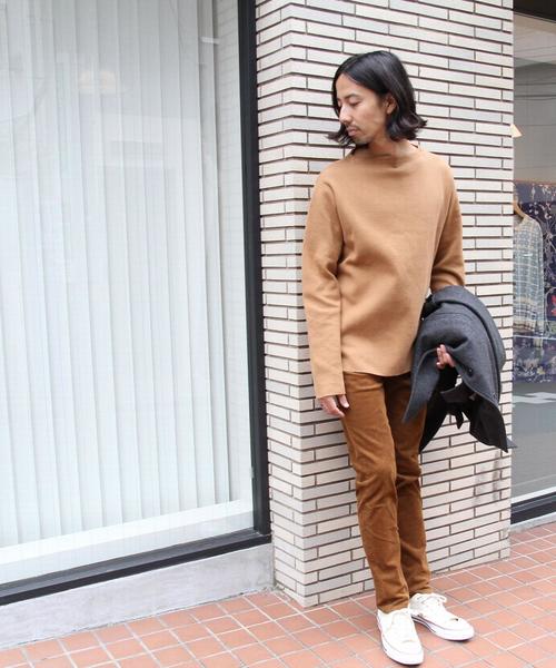 coen（コーエン）の「ミラノリブボートネックニット（ニット/セーター・メンズ・ネイビー/ブラウン・MEDIUM/LARGE/SMALL/X-LARGE）」の7枚目の写真