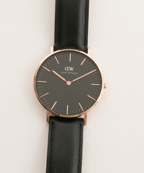 Daniel Wellington（ダニエルウェリントン）の「Daniel Wellington ダニエル・ウェリントン Sheffield BLACK MODEL 36MM / DW00100139（アナログ腕時計・メンズ・ブラック×ブラック・FREE）」の5枚目の写真