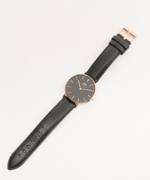 Daniel Wellington（ダニエルウェリントン）の「Daniel Wellington ダニエル・ウェリントン Sheffield BLACK MODEL 36MM / DW00100139（アナログ腕時計・メンズ・ブラック×ブラック・FREE）」の4枚目の写真
