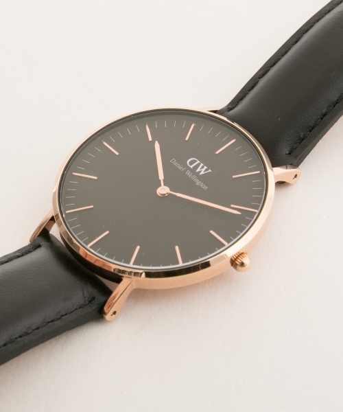 Daniel Wellington（ダニエルウェリントン）の「Daniel Wellington ダニエル・ウェリントン Sheffield BLACK MODEL 36MM / DW00100139（アナログ腕時計・メンズ・ブラック×ブラック・FREE）」の3枚目の写真