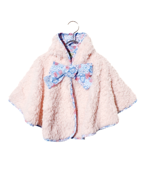 fafa(フェフェ)の「Eva | ポンチョ(ポンチョ・キッズ・ラベンダー/ピンク系その他/グレー/ピンク・MEDIUM/SMALL)」の3枚目の写真