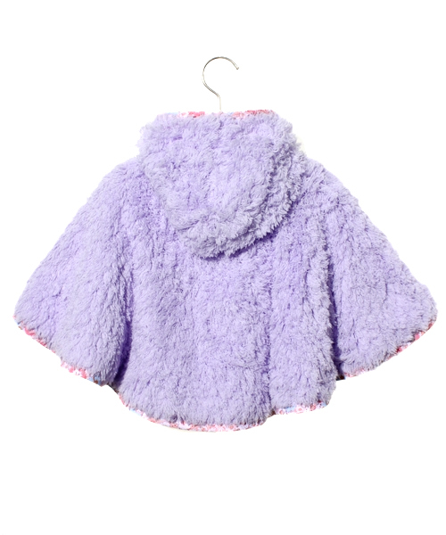 fafa(フェフェ)の「Eva | ポンチョ(ポンチョ・キッズ・ラベンダー/ピンク系その他/グレー/ピンク・MEDIUM/SMALL)」の5枚目の写真