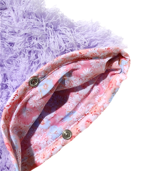 fafa(フェフェ)の「Eva | ポンチョ(ポンチョ・キッズ・ラベンダー/ピンク系その他/グレー/ピンク・MEDIUM/SMALL)」の8枚目の写真