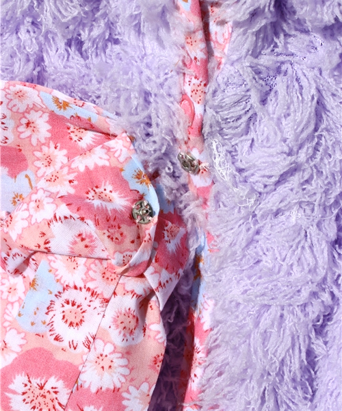 fafa(フェフェ)の「Eva | ポンチョ(ポンチョ・キッズ・ラベンダー/ピンク系その他/グレー/ピンク・MEDIUM/SMALL)」の9枚目の写真