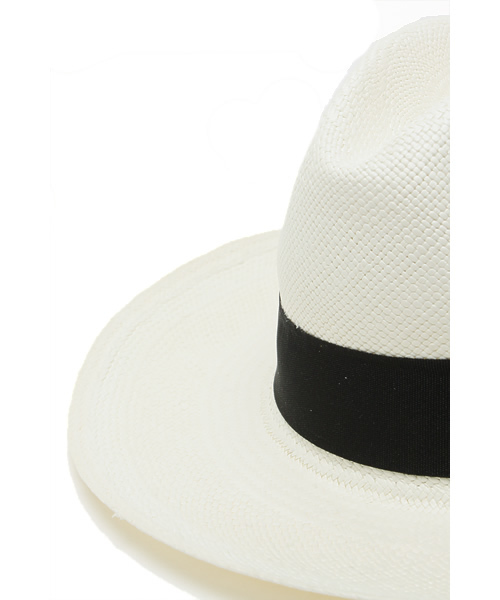 ROSE BUD（ローズバッド）の「(ECUA-ANDINO)PANAMA CLASSIC HAT（ハット・レディース・ホワイト×ブラック・LARGE）」の3枚目の写真
