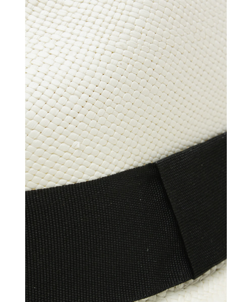 ROSE BUD（ローズバッド）の「(ECUA-ANDINO)PANAMA CLASSIC HAT（ハット・レディース・ホワイト×ブラック・LARGE）」の4枚目の写真