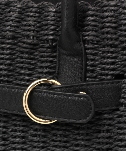 LEPSIM（レプシィム）の「ペーパートートバッグ　743883（トートバッグ・レディース・ブラック/グレイッシュベージュ/ナチュラル・ONE SIZE）」の10枚目の写真