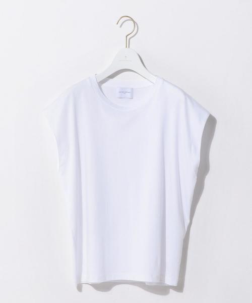 UNITED ARROWS(ユナイテッドアローズ)の「UWMF テンジク キャップスリーブ カットソー† ◆(Tシャツ/カットソー・レディース・ホワイト/グレー/ベージュ/ライトブルー・FREE)」の22枚目の写真