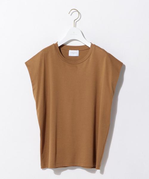 UNITED ARROWS(ユナイテッドアローズ)の「UWMF テンジク キャップスリーブ カットソー† ◆(Tシャツ/カットソー・レディース・ホワイト/グレー/ベージュ/ライトブルー・FREE)」の12枚目の写真