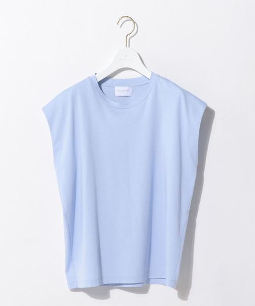 UNITED ARROWS(ユナイテッドアローズ)の「UWMF テンジク キャップスリーブ カットソー† ◆(Tシャツ/カットソー・レディース・ホワイト/グレー/ベージュ/ライトブルー・FREE)」の6枚目の写真