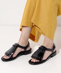 サンダル・ミュール CHURCH`S OPAL MET SANDALS Church's Sandals in Black | Lyst