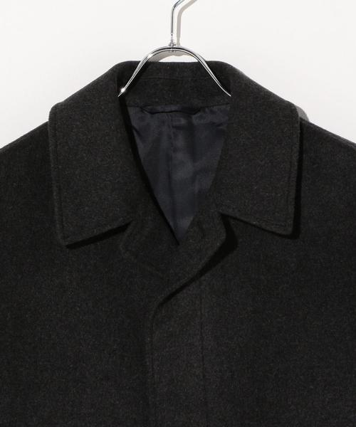 green label relaxing(グリーンレーベルリラクシング)の「ウールカシミヤ ステンカラーコート ◆(ステンカラーコート・メンズ・ブラック/グレー/ネイビー・SMALL/X-LARGE/MEDIUM/LARGE)」の22枚目の写真