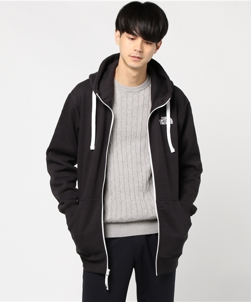 THE NORTH FACE（ザノースフェイス）の「【THE NORTH FACE】 ザ・ノース・フェイス リアビューフルジップフーディー / Rearview FullZip Hoodie（パーカー・メンズ・ブラック/グレー・M/L）」の11枚目の写真