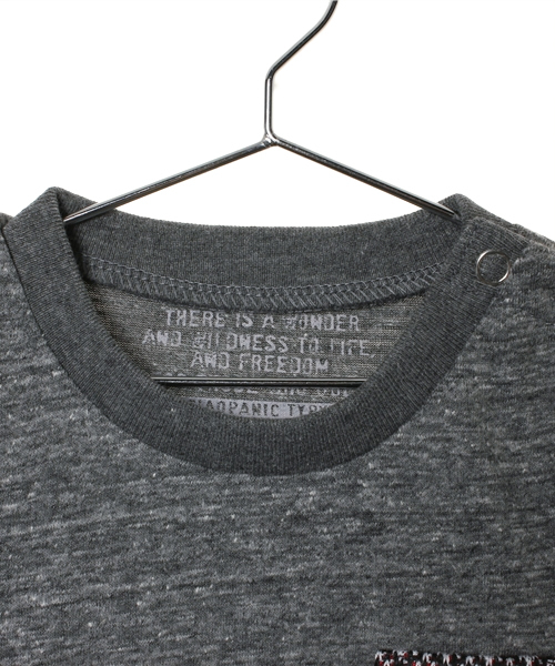 CIAOPANIC TYPY（チャオパニックティピー）の「【ロープライスアイテム】KID'S 異素材ポケットTee（Tシャツ/カットソー・キッズ・ホワイト/ブラック/ブルー/グレー・85/105/120）」の6枚目の写真