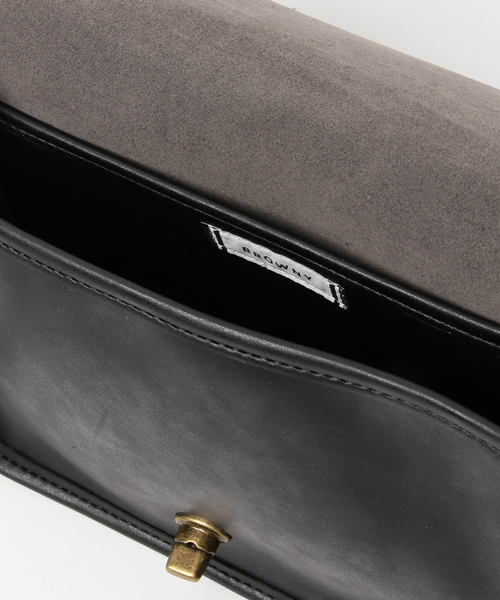 WEGO（ウィゴー）の「WEGO/フラップレトロショルダーバッグ（ショルダーバッグ・メンズ・ブラック/ブラウン/その他1・FREE）」の14枚目の写真