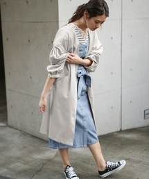 PAGEBOY | ノーカラーロングガウン(その他アウター)