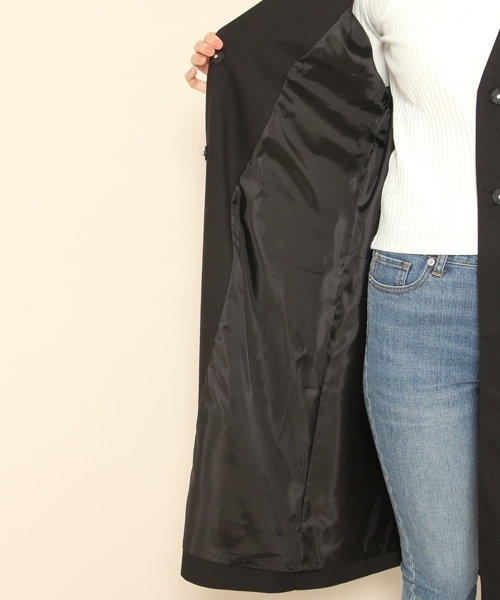 PAGEBOY（ページボーイ）の「ノーカラー ロングガウン（その他アウター・レディース・ブラック/ベージュ/インディゴブルー/ライトグレー・FREE）」の17枚目の写真