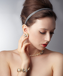 Demi-Luxe BEAMS | MIRIAM HASKELL / "BOW" ピアス(ピアス（両耳用）)