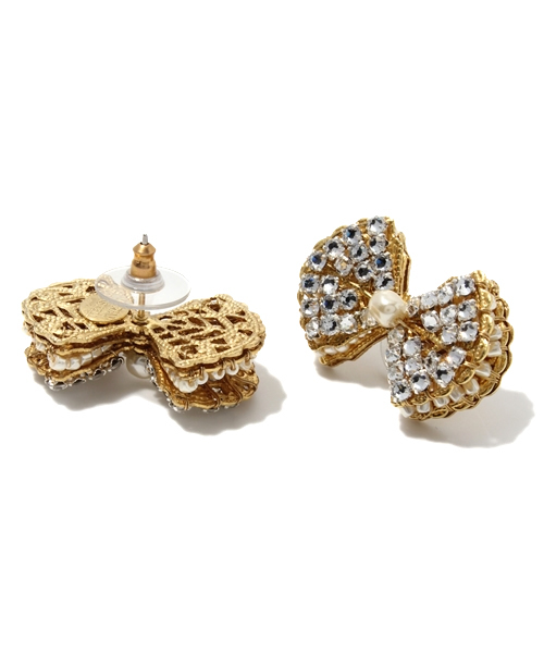 Demi-Luxe BEAMS（デミルクス ビームス）の「MIRIAM HASKELL / "BOW" ピアス（ピアス（両耳用）・レディース・その他1・ONE SIZE）」の3枚目の写真