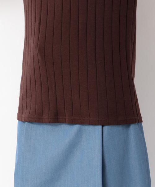 green label relaxing(グリーンレーベルリラクシング)の「SC ハバヒロ ハリヌキ フライス ボートネック カットソー ◆(Tシャツ/カットソー・レディース・オフホワイト/ブラック/ライトブルー/ブラウン/イエロー/レッド・FREE)」の7枚目の写真