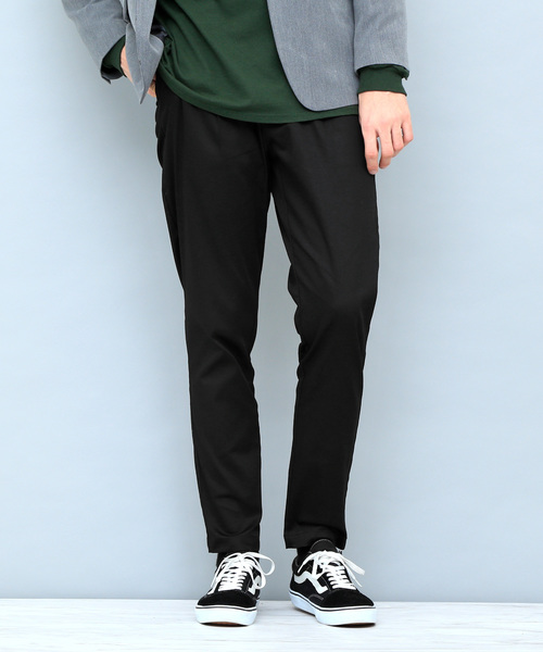 EMMA CLOTHES(エマクローズ)の「ハイパワーサテンストレッチテーパードパンツ(その他パンツ・メンズ・ネイビー/ベージュ/ブラック/グレー/ライトベージュ・L/M)」の2枚目の写真