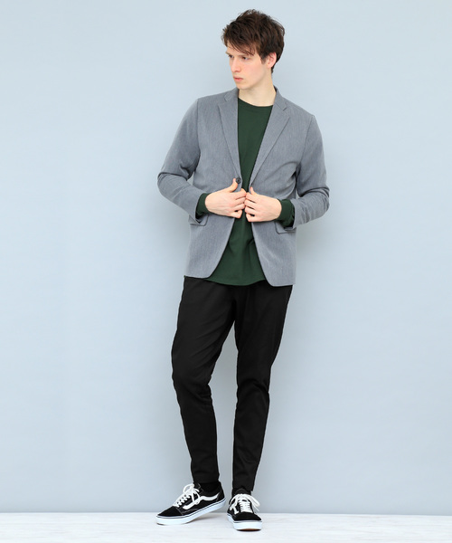 EMMA CLOTHES(エマクローズ)の「ハイパワーサテンストレッチテーパードパンツ(その他パンツ・メンズ・ネイビー/ベージュ/ブラック/グレー/ライトベージュ・L/M)」の7枚目の写真