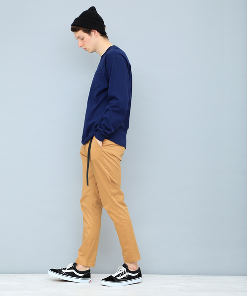 EMMA CLOTHES(エマクローズ)の「ハイパワーサテンストレッチテーパードパンツ(その他パンツ・メンズ・ネイビー/ベージュ/ブラック/グレー/ライトベージュ・L/M)」の10枚目の写真